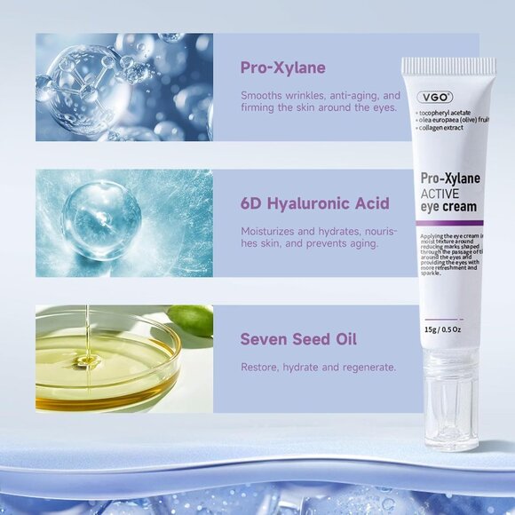 VGO Eye Cream, Eye Repair Cream Under Eye Cream for Dark Circles & Puffiness, Mo - Picture 4 of 11